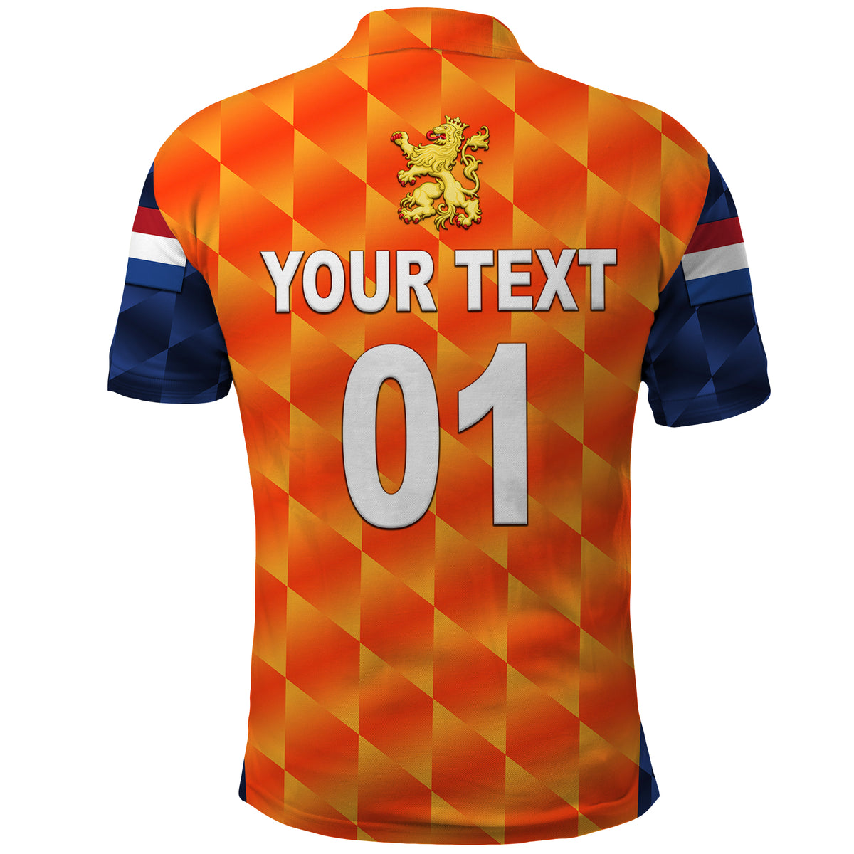 Custom Netherlands Cricket Polo Shirt Dutch Lion Unique Orange LT8 - Wonder Print Shop