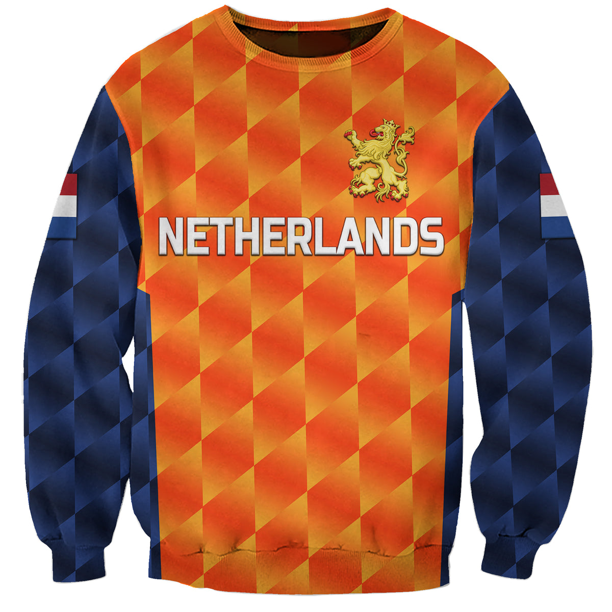 (Custom Personalised) Netherlands Cricket Dutch Lion Sweatshirt Unique Orange LT8 - Wonder Print Shop