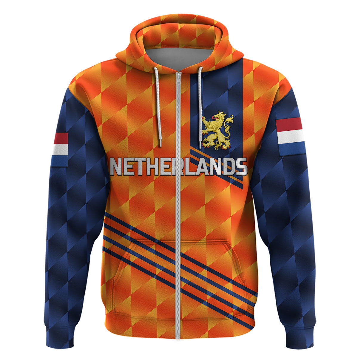 Custom Netherlands Cricket Dutch Lion Hoodie Special Orange LT8 - Wonder Print Shop