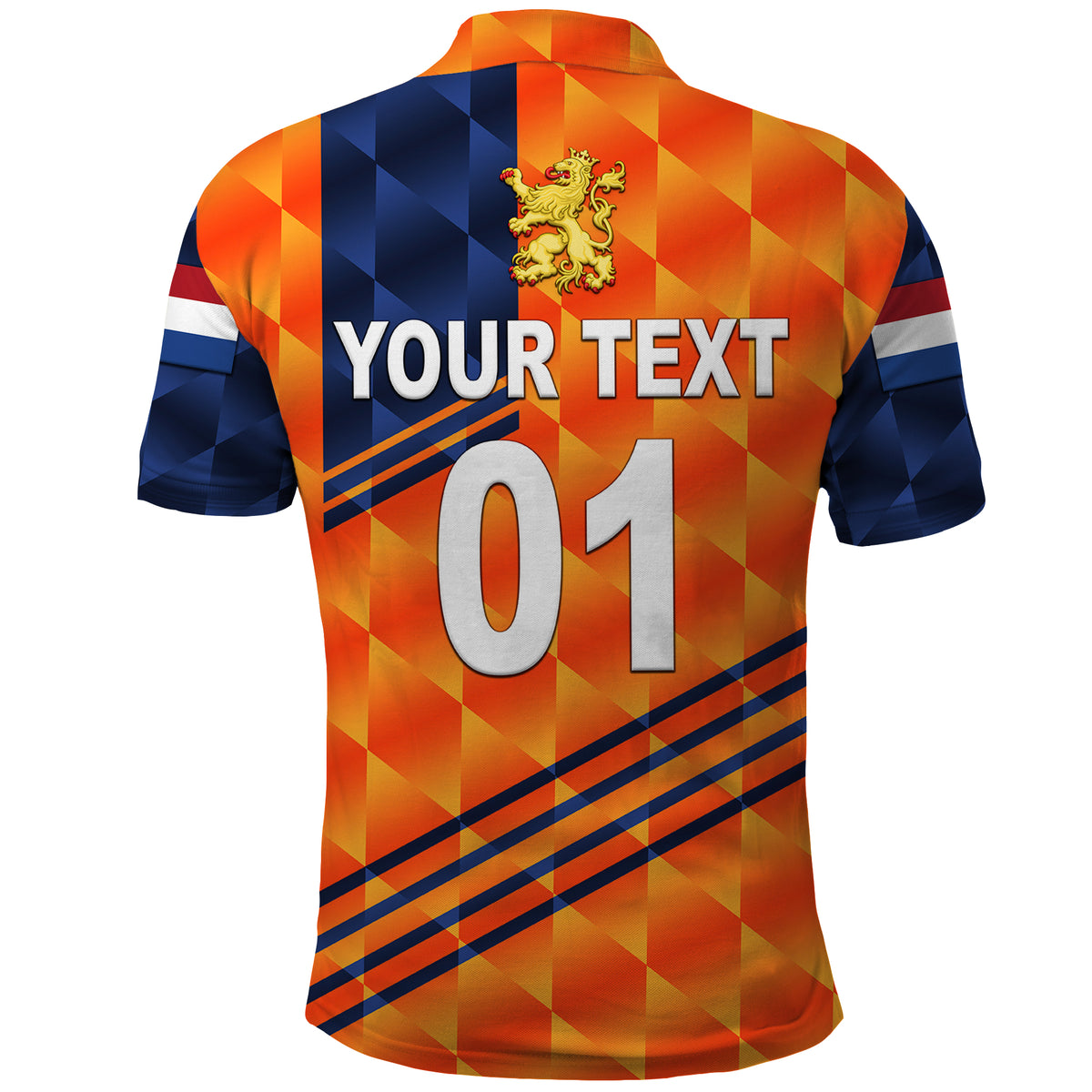 Custom Netherlands Cricket Polo Shirt Dutch Lion Special Orange LT8 - Wonder Print Shop