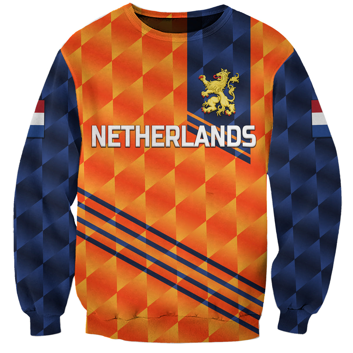 (Custom Personalised) Netherlands Cricket Dutch Lion Sweatshirt Special Orange LT8 - Wonder Print Shop