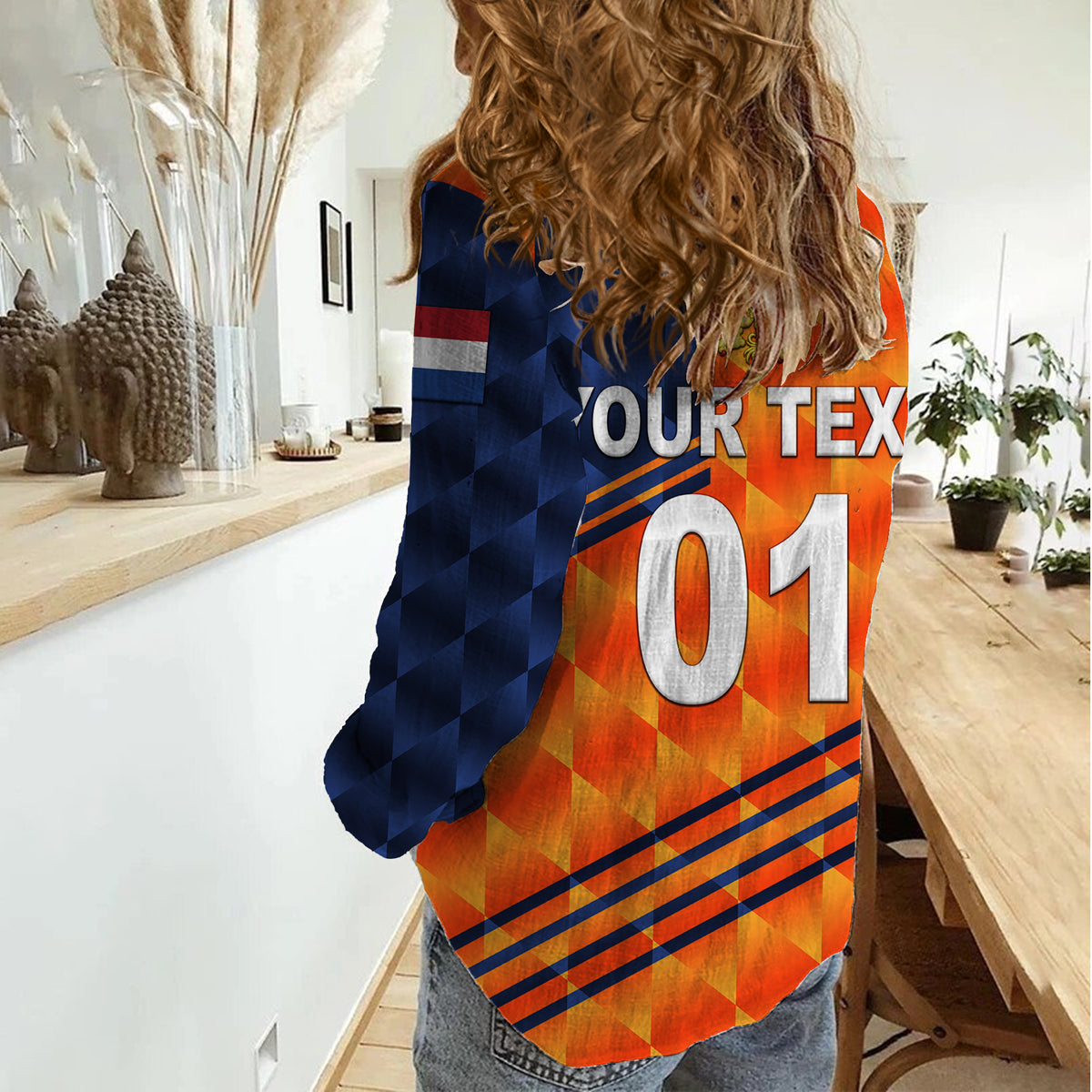 (Custom Personalised) Netherlands Cricket Dutch Lion Women Casual Shirt Special Orange LT8 - Wonder Print Shop