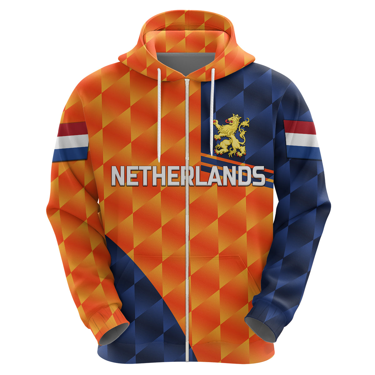 Custom Netherlands Cricket Dutch Lion Hoodie Pride Version Orange LT8 - Wonder Print Shop