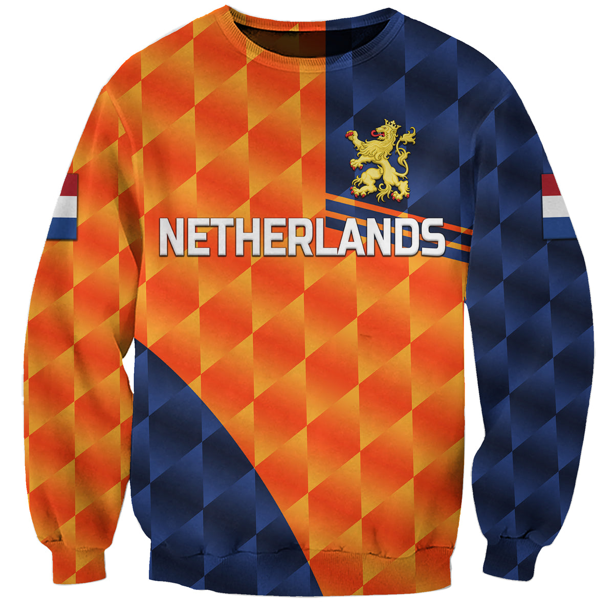 (Custom Personalised) Netherlands Cricket Dutch Lion Sweatshirt Pride Version Orange LT8 - Wonder Print Shop