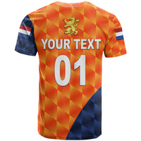Custom Netherlands Cricket Dutch Lion T Shirt Pride Version Orange LT8 - Wonder Print Shop