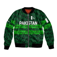 (Custom Personalised) Pakistan Cricket Bomber Jacket Pak Shaheens Unique - Dark Green LT8 - Wonder Print Shop