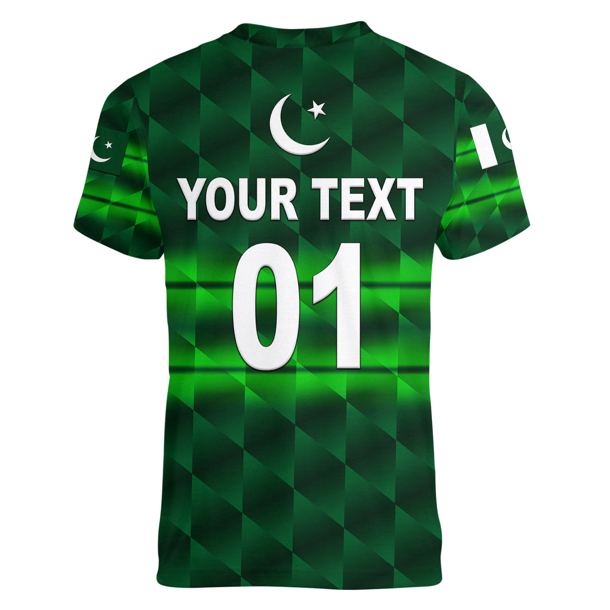 (Custom Personalised) Pakistan Cricket Women V Neck T Shirt Pak Shaheens Unique - Dark Green LT8 - Wonder Print Shop
