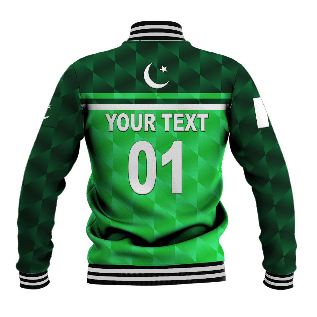 (Custom Personalised) Pakistan Cricket Baseball Jacket Pak Shaheens Unique - Green LT8 - Wonder Print Shop