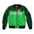 (Custom Personalised) Pakistan Cricket Sleeve Zip Bomber Jacket Pak Shaheens Unique - Green LT8 - Wonder Print Shop
