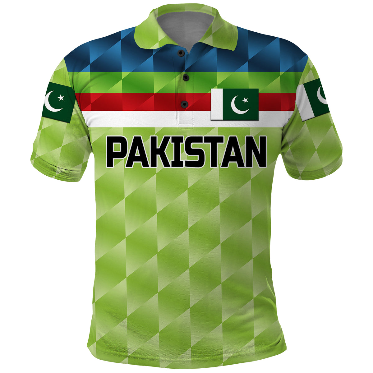 Custom Pakistan Cricket Polo Shirt Pak Shaheens Pride 1992 Champions LT8 - Wonder Print Shop