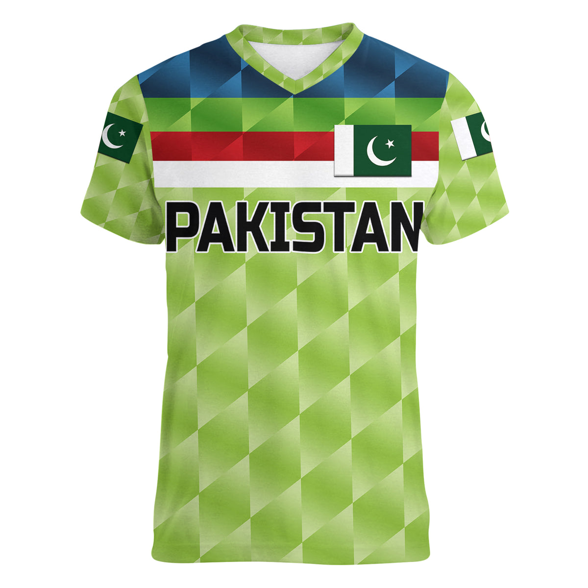 (Custom Personalised) Pakistan Cricket Women V Neck T Shirt Pak Shaheens Pride 1992 Champions LT8 - Wonder Print Shop