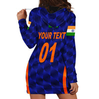 (Custom Personalised) India Cricket Hoodie Dress Men In Blue Unique - Blue LT8 - Wonder Print Shop