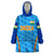 (Custom Personalised) India Cricket Wearable Blanket Hoodie Men In Blue Unique - Light Blue LT8 - Wonder Print Shop