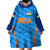 (Custom Personalised) India Cricket Wearable Blanket Hoodie Men In Blue Unique - Light Blue LT8 - Wonder Print Shop