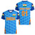 (Custom Personalised) India Cricket Women V Neck T Shirt Men In Blue Unique - Light Blue LT8 - Wonder Print Shop