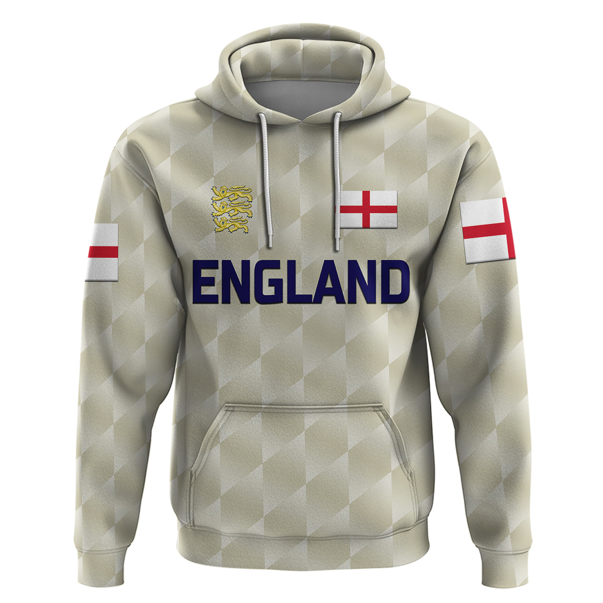 Custom England CrickeHoodie Unique Beige LT8 - Wonder Print Shop