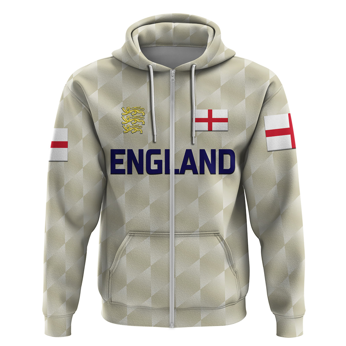 Custom England CrickeHoodie Unique Beige LT8 - Wonder Print Shop