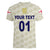 (Custom Personalised) England Cricket Women V Neck T Shirt Unique - Beige LT8 - Wonder Print Shop