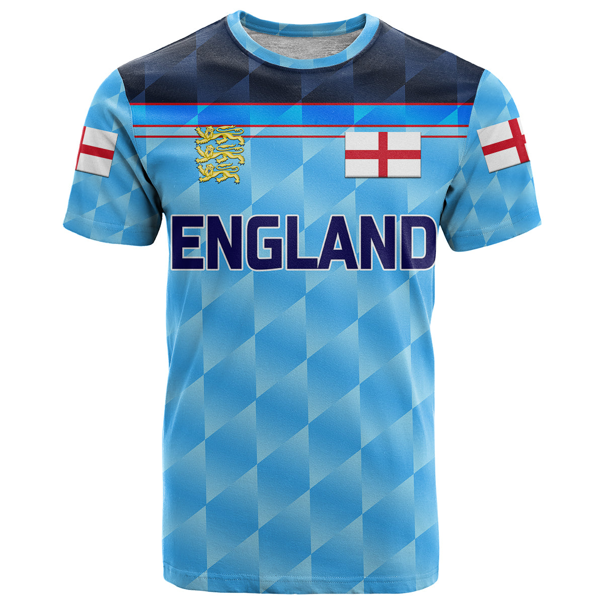 Custom England Cricket T Shirt Unique Blue LT8 - Wonder Print Shop