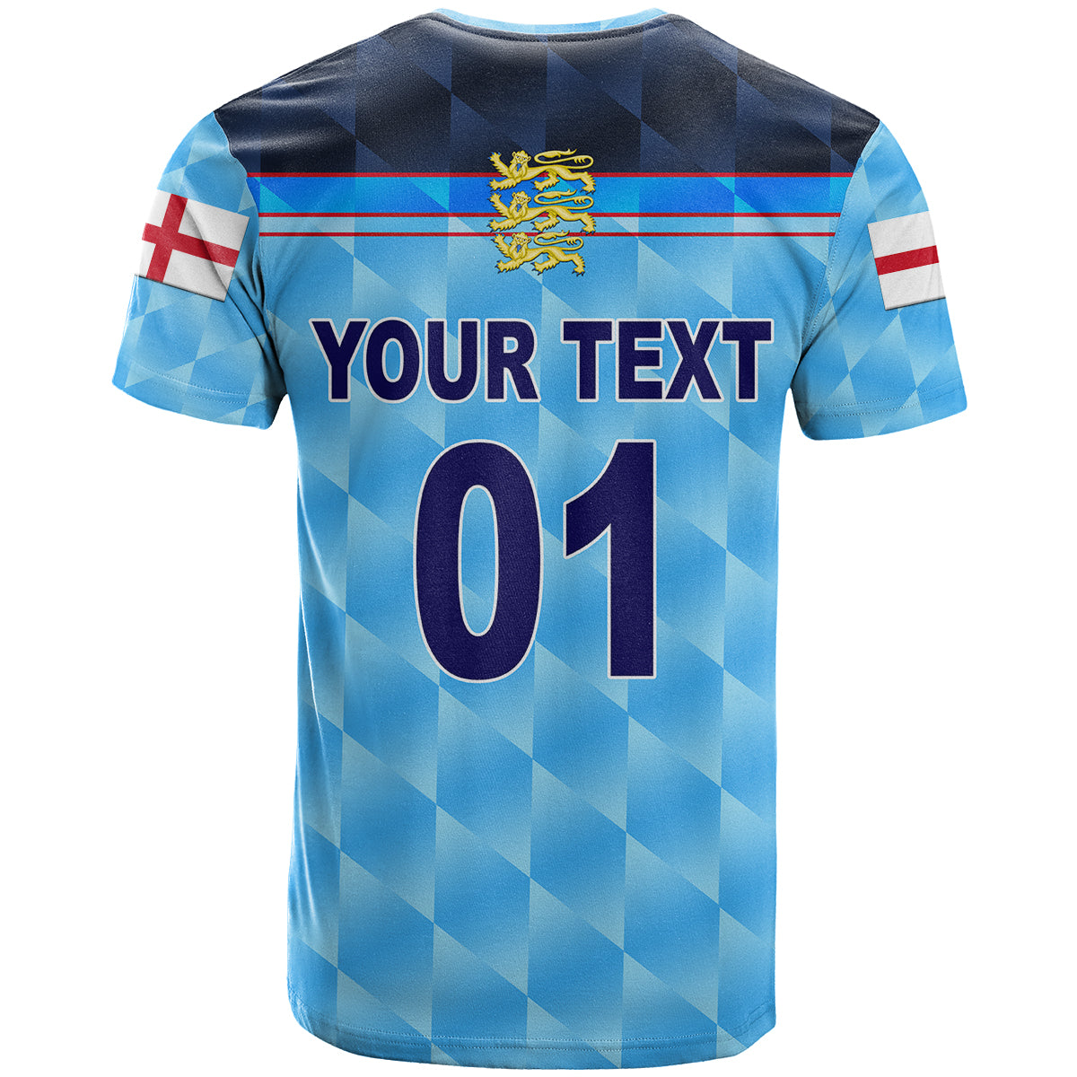 Custom England Cricket T Shirt Unique Blue LT8 - Wonder Print Shop