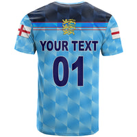 Custom England Cricket T Shirt Unique Blue LT8 - Wonder Print Shop