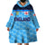 (Custom Personalised) England Cricket Wearable Blanket Hoodie Unique - Blue LT8 - Wonder Print Shop