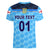 (Custom Personalised) England Cricket Women V Neck T Shirt Unique - Blue LT8 - Wonder Print Shop
