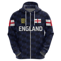Custom England CrickeHoodie Unique Navy LT8 - Wonder Print Shop