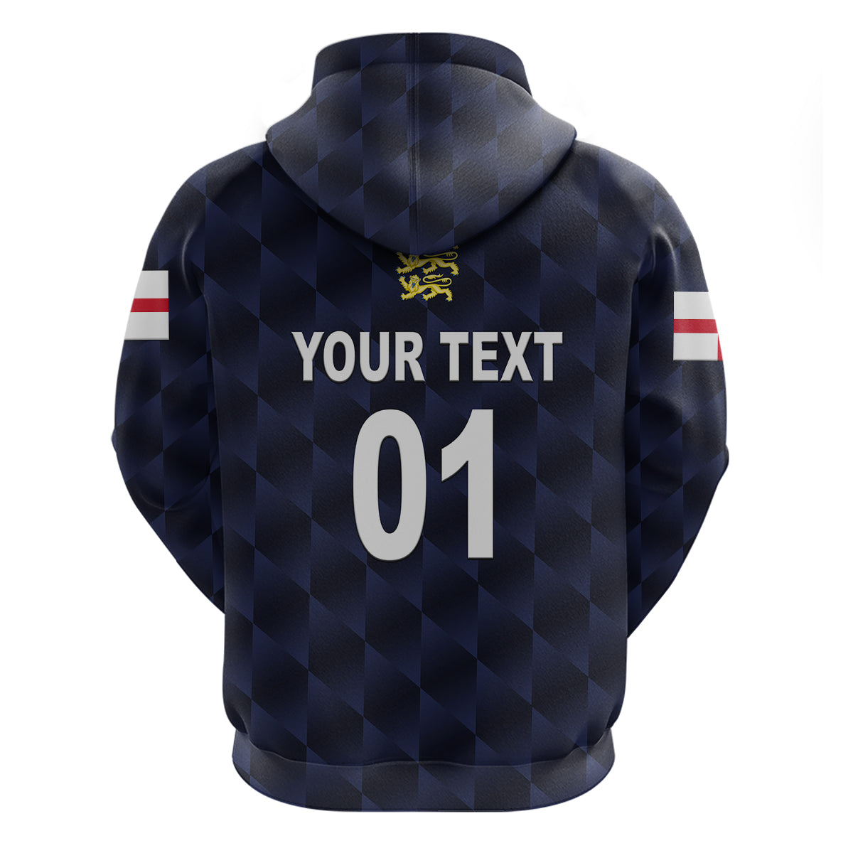 Custom England CrickeHoodie Unique Navy LT8 - Wonder Print Shop