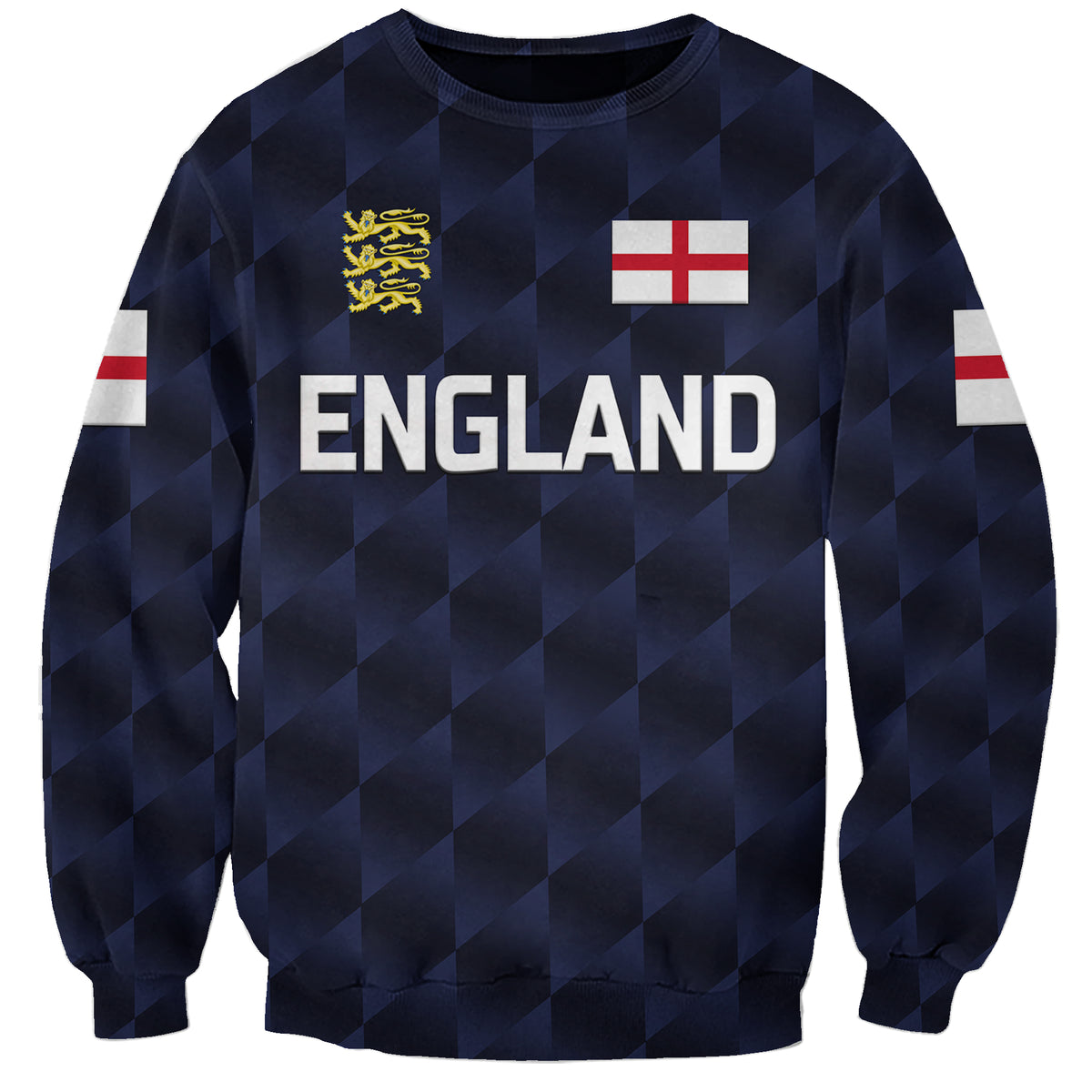 (Custom Personalised) England Cricket Sweatshirt Unique - Navy LT8 - Wonder Print Shop