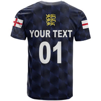 Custom England Cricket T Shirt Unique Navy LT8 - Wonder Print Shop
