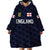 (Custom Personalised) England Cricket Wearable Blanket Hoodie Unique - Navy LT8 - Wonder Print Shop
