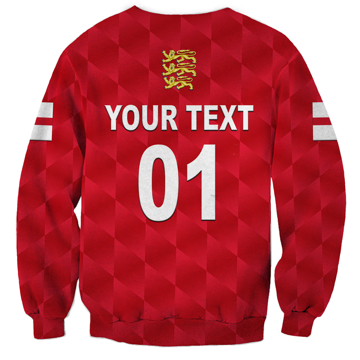 (Custom Personalised) England Cricket Sweatshirt Unique - Red LT8 - Wonder Print Shop