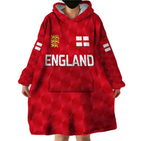 (Custom Personalised) England Cricket Wearable Blanket Hoodie Unique - Red LT8 - Wonder Print Shop