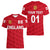 (Custom Personalised) England Cricket Women V Neck T Shirt Unique - Red LT8 - Wonder Print Shop