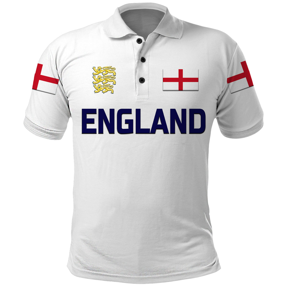 Custom England Cricket Polo Shirt Unique White LT8 - Wonder Print Shop