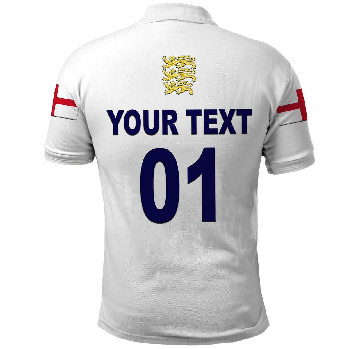 Custom England Cricket Polo Shirt Unique White LT8 - Wonder Print Shop