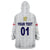 (Custom Personalised) England Cricket Wearable Blanket Hoodie Unique - White LT8 - Wonder Print Shop