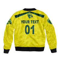 (Custom Personalised) Australia Cricket Bomber Jacket Aussie Unique - Yellow LT8 - Wonder Print Shop