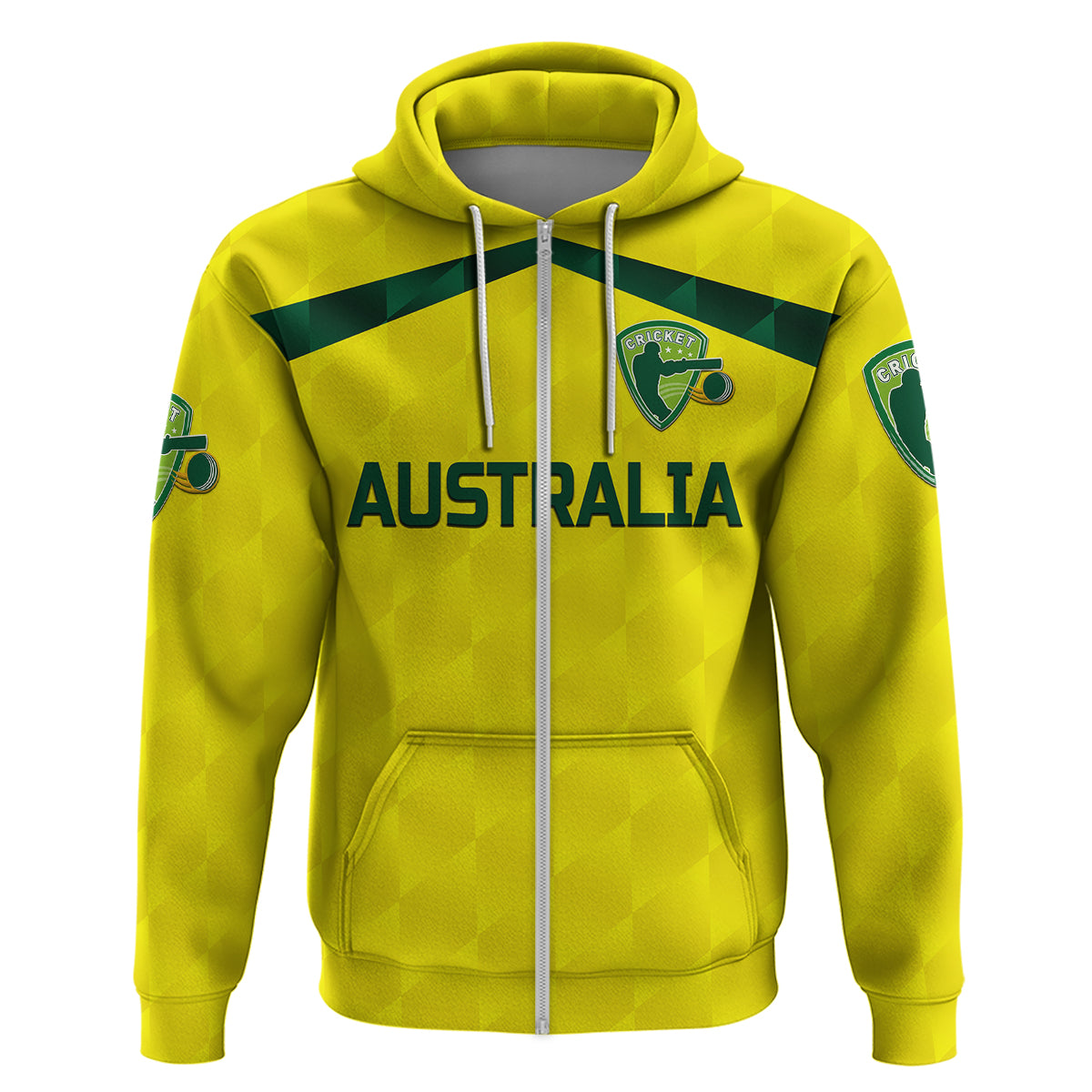 Custom Australia CrickeHoodie Aussie Unique Yellow LT8 - Wonder Print Shop