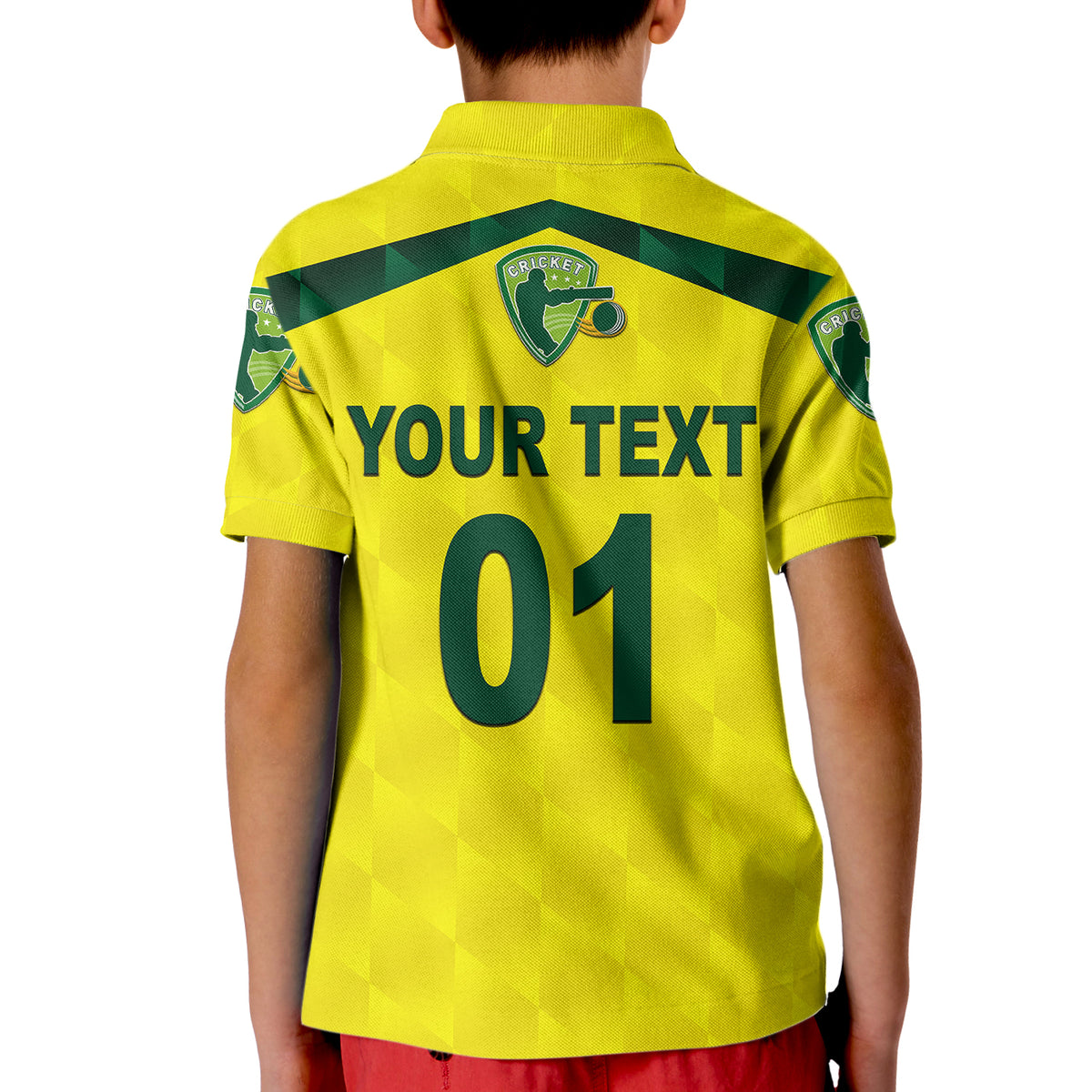 Custom Australia Cricket Polo Shirt for Kid Aussie Unique Yellow LT8 - Wonder Print Shop