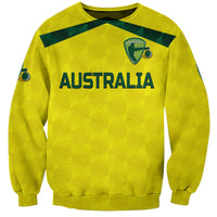 (Custom Personalised) Australia Cricket Sweatshirt Aussie Unique - Yellow LT8 - Wonder Print Shop