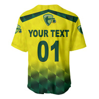 (Custom Personalised) Australia Cricket Baseball Jersey Aussie Unique - Gradient Yellow Vibes LT8 - Wonder Print Shop