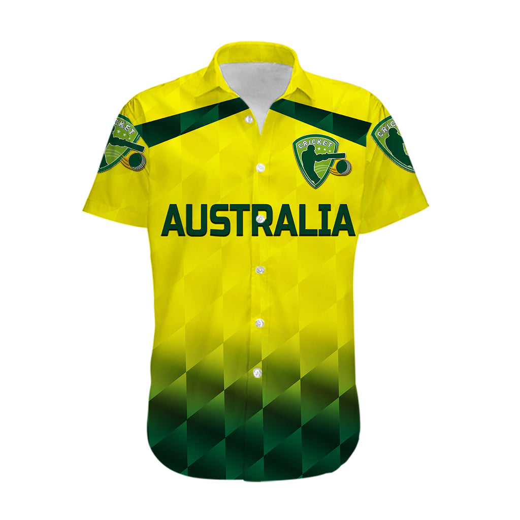 (Custom Personalised) Australia Cricket Hawaiian Shirt Aussie Unique - Gradient Yellow Vibes LT8 - Wonder Print Shop