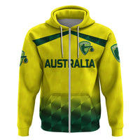 Custom Australia CrickeHoodie Aussie Unique Gradient Yellow Vibes LT8 - Wonder Print Shop
