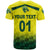 Custom Australia Cricket T Shirt Aussie Unique Gradient Yellow Vibes LT8 - Wonder Print Shop