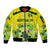 (Custom Personalised) Australia Cricket Sleeve Zip Bomber Jacket Aboriginal Style Unique - Yellow LT8 - Wonder Print Shop