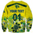 (Custom Personalised) Australia Cricket Sweatshirt Aboriginal Style Unique - Yellow LT8 - Wonder Print Shop