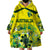 (Custom Personalised) Australia Cricket Wearable Blanket Hoodie Aboriginal Style Unique - Yellow LT8 - Wonder Print Shop