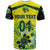 Custom Australia Cricket T Shirt Aboriginal Style Unique Black LT8 - Wonder Print Shop